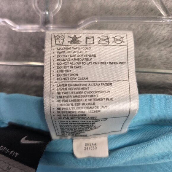 Womens Nike Blue Dri-Fit Athletic Skort Skirt Polyester Stretch Elastic Waist M - Picture 8 of 8